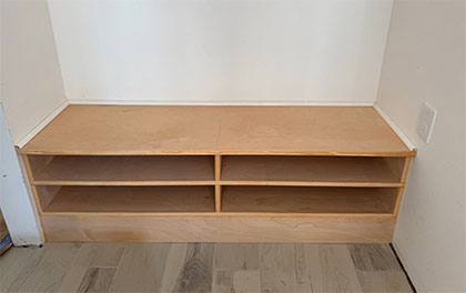 installed new skirting on manufactured home